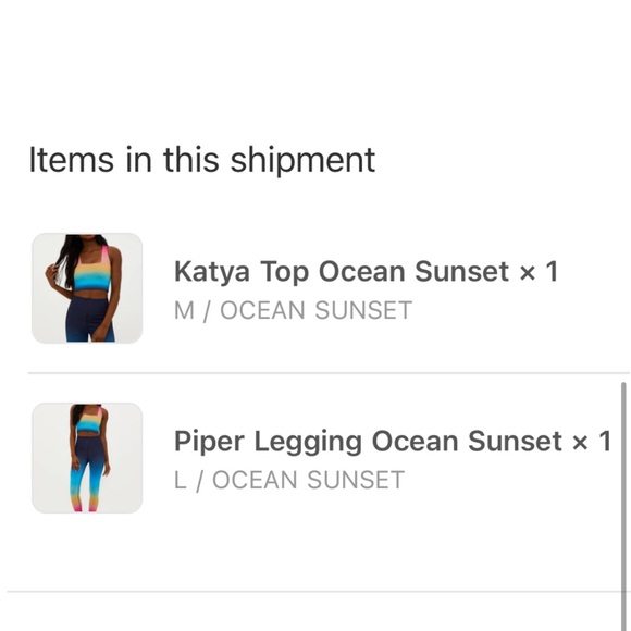 Beach riot- Piper Legging Ocean Sunset + Katya Top Ocean Sunset - Picture 3 of 8